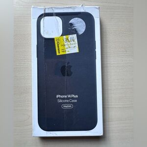 Apple iPhone 14 Plus Silicone Case W/MagSafe - Midnight Authentic NEW